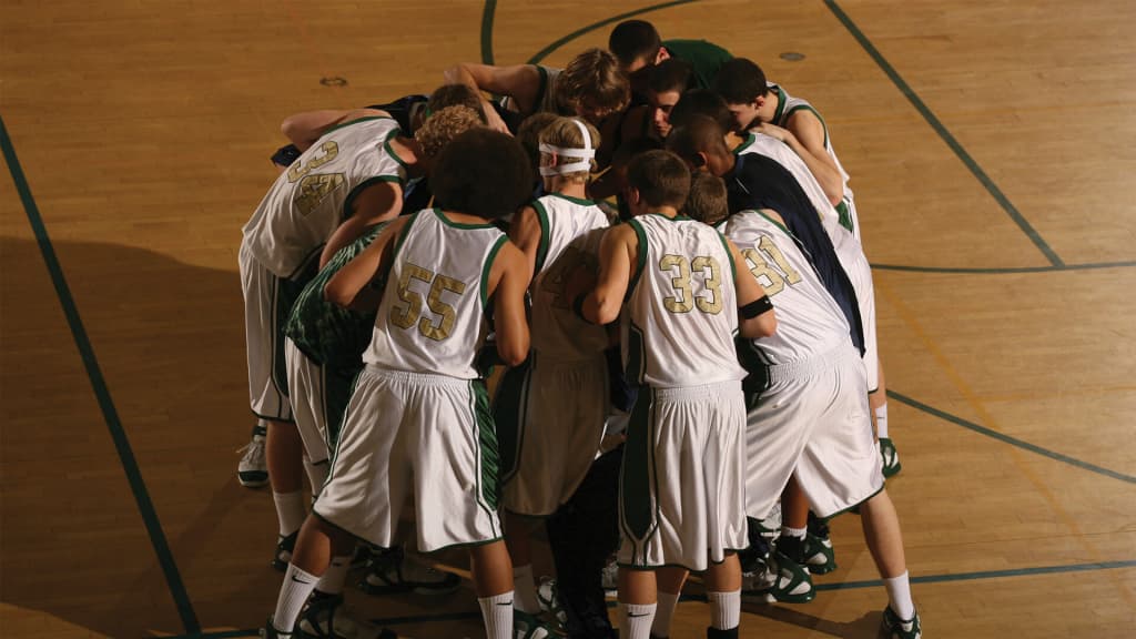Team huddle